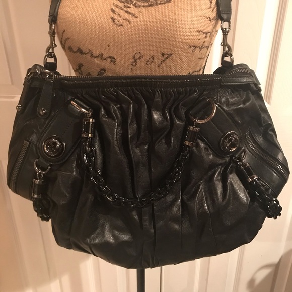 Gucci Genuine  Black Leather Bag Almost New - Picture 5 of 14